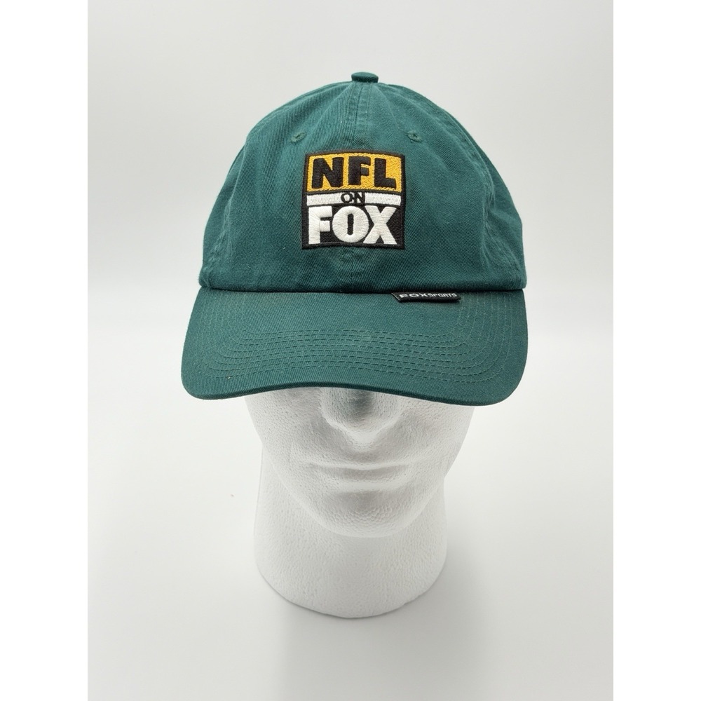 Vintage NFL on Fox Sports Green Dad Hat Strapback Cap